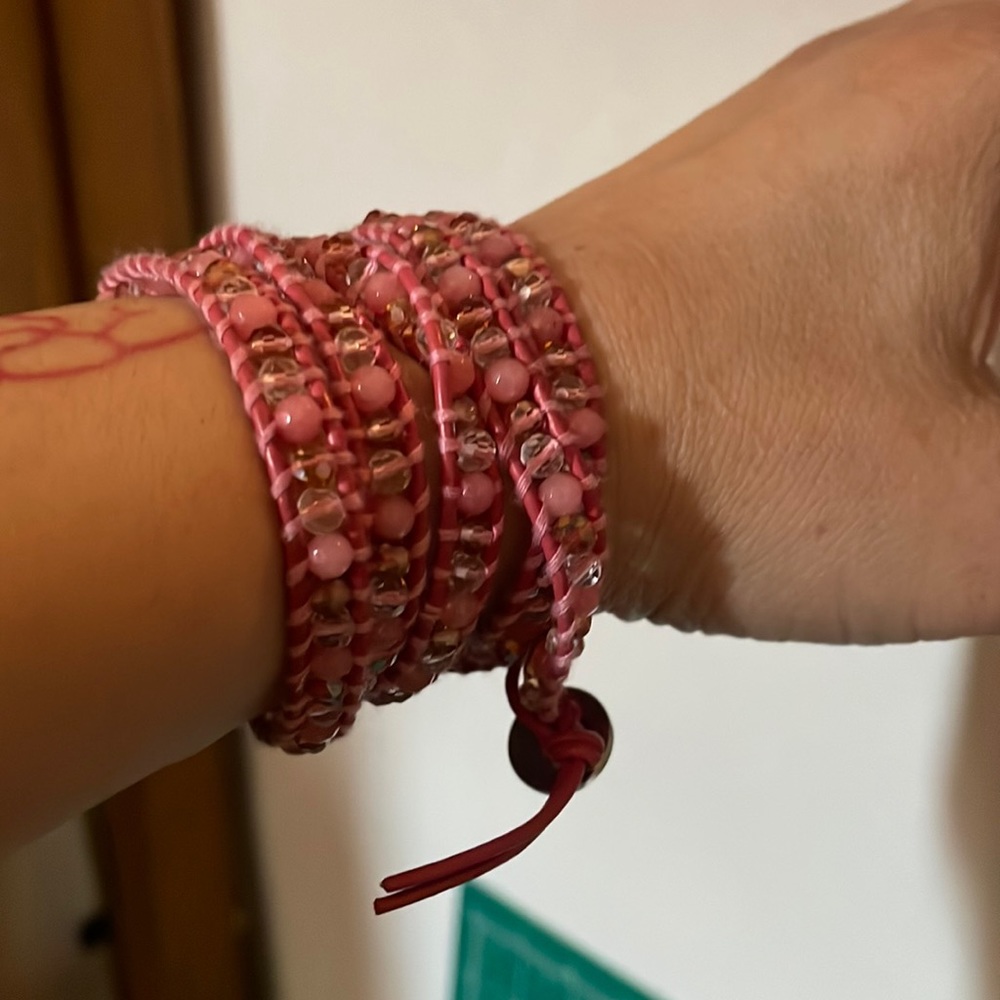 Victoria Emerson pink wrap around pink bracelet